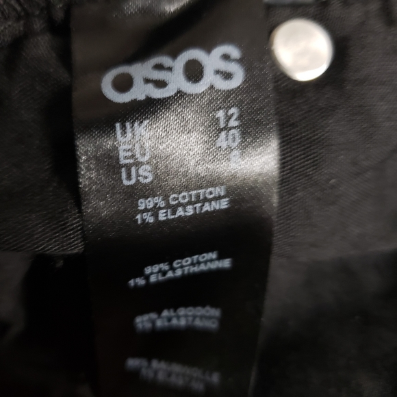 ASOS Maternity Jeans Black Stretch Jeans - Picture 3 of 4